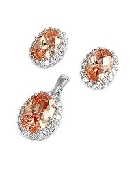 Sterling Silver Sets With Cubic Zirconia