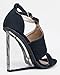 Qupid BURTON-01 Clear Lucite Wedge Heel Open Toe Sandal