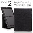 CaseCrown Apple iPad 2 Royal Standby Vertical case (Black) for the Apple iPad 2 Wifi / 3G Model 16GB, 32GB, 64GB