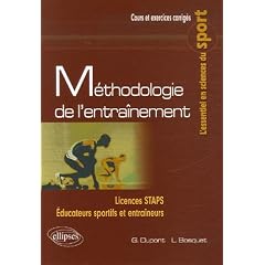 M�thodologie de l'entra�nement
