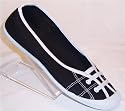 Womens Canvas Flat Lace Up Pumps