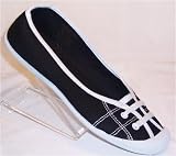 Womens Canvas Flat Lace Up Pumps