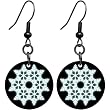 Black Titanium Snowflake Earrings
