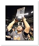 Cody Ross San Francisco Giants Double Matted 8x10 Photograph 2010 World Series Trophy