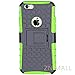 iPhone 6 Plus Case,iPhone 6S Plus Case**HOT**iPhone 6 6s Plus Case [Light Weight] Durable TPU&PC Dual Layer Shockproof Impact Resistant Hard Case Cover with Kickstand for iPhone 6 Plus 6S Plus (Green)