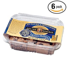 Doctor Kracker Culinary Crisps, Hummus Maximus, 6-Ounce Tubs (Pack of 6)