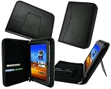 rooCASE Executive Portfolio (Black) Leather Case Cover with Landscape / Portrait View for Samsung Galaxy Tab 8.9 GT-P7300 GT-P7310