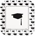 Square Classic Graduation Dessert Plates, 10ct