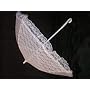 Plain Bridal Shower Wedding White Lace Umbrella Parasol 32"