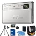 Sony Cyber-Shot DSC-TX100V 16.2 MP Exmor R CMOS Digital Still Camera with 3.5-inch OLED Touchscreen, 3D Sweep Panorama and Full HD 1080/60p Video (Silver) with 8 GB Memory Card, Camera Carrying Case, Memory Card Reader, Mini Tripod, and Cleaning Kit