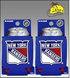 SET OF 2 NEW YORK RANGERS NHL CAN KADDY KOOZIE COOLER