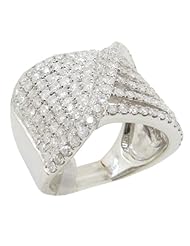 14k White Gold  2.25ctw Diamond Cocktail Ring LR900 Size 7.5