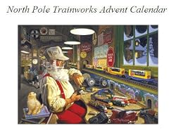 Advent Calendar - North Pole Trainworks (with Poem)
