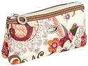 Oilily Summer Birds Flat Cosmetic Bag OCB9117, Damen Kosmetiktasche, 19.5x2x11