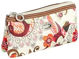 Oilily Summer Birds Flat Cosmetic Bag OCB9117, Damen Kosmetiktasche, 19.5x2x11