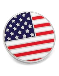 Jewelry: American Flag Freedom Premium Round Lapel Pin