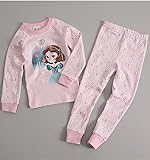 【あるこんたるこん】 ベビー キッズ ジュニア ルームウェア スノープリンセス 女の子 長袖 レンギンス シャツ パジャマ (120)
