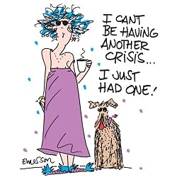 I Can't Be Having A Crisis - White Nightshirt in a Bag