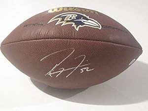 Ray Lewis Baltimore Ravens Signed Autographed Football Authentic Certified Coa
