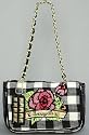 Betsey Johnson The Flap Purse in White Inked Up,Bags (Handbags/Totes) for Women