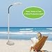 Verilux Original Natural Spectrum Floor Lamp with Adjustable EasyFlex Gooseneck, Ivory