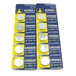 10 CR2025 Calculator Watch Camera Lithium Batteries