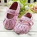 Urparcel Baby Girls Loafer Flats Shoes Polka Dot Soft Sole Crib Shoes Prewalker
