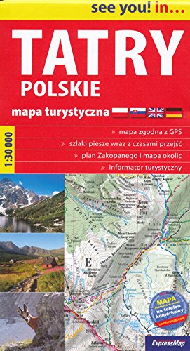 Tatra Mountains (Poland) 1:30,000 Hiking Map, GPS-precise cover
