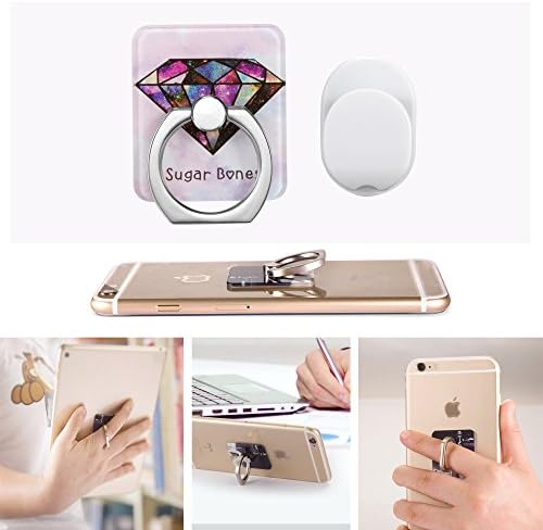 BYAO, Mobile Phone Ring Holder/Smart devices holder/Anti-theft Clasp/Anti-drop/360 Degree Rotating Ring Holder Mobile Phone Stand for Phone/Pad and Car Ring Holder for Cell Phone(Sugar bones)