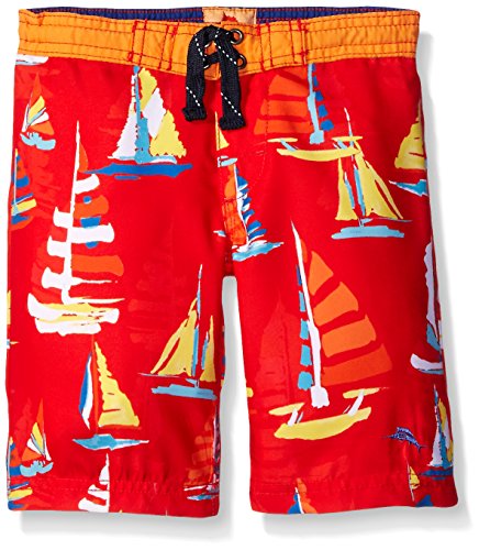 Tommy Bahama Boys' Toddler Boys' Sail Boat Trunk, Red, 4T