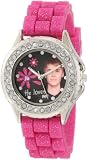 Justin Bieber Kids JB1218 Glitter Fuschia Rubber Watch