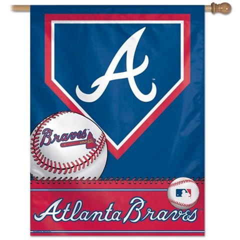 MLB Atlanta Braves 27-by-37-Inch Vertical Flag