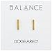 Dogeared Balance Flat Bar Stud Earrings