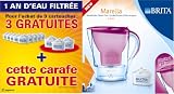 Brita - 1006120 - Lot 1 An: Pack 9 Cartouches Maxtra + 3 Cartouches + 1 Carafe Marella Rose