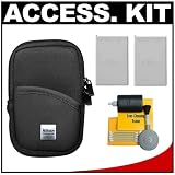 Nikon Coolpix 9411 Neoprene Case + (2) EN-EL5 Batteries Kit for P3, P4, P80, P5100, P5000 & P6000 Digital Cameras