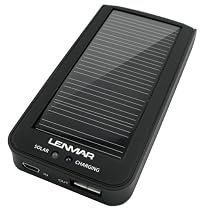 Lenmar PPUS20 PowerPort Solar Charger & External Portable Lithium Ion Battery for Cell Phone/iPhone 3G/MP3/USB Charging Cable/Device Tip Adapters