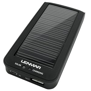 Lenmar PPUS20 PowerPort Solar Charger & Battery for Cell Phone/MP3/PDA/Gaming Devices, Charging Cable/Device Tip Adapters