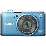 New Canon Blue Powershot Sx230 Hs 12.1mp Digital Camera 14x Optical Zoom 3  ....