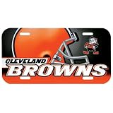 Cleveland Browns - Helmet & Logo License Plate, NFL Pro Football