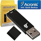 Acronis Backup Software + DIGITTRADE USS256 8GB USB Security Speicherstick 256 Bit AES Verschlüsselung & Passwort und 2 Jahre Garantie