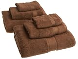 Famous Maker  6 Piece Towel Set, Chocolate Brown