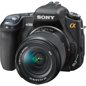 Sony Alpha DSLRA300K 10.2MP Digital SLR Camera with Super SteadyShot Image Stabilization with DT 18-70mm f/3.5-5.6 Zoom Lens