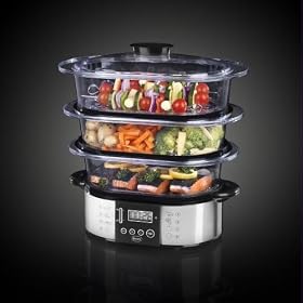 Swan 3-Tier Digital Food Steamer