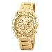 Breda Women's 2288_gold "Ultra Femme" "Ultra Femme" Rhinestone Accented Gold Metal Runway Watch