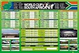 Posters: Soccer Poster - World Cup, Wall Chart Calendar (36 x 24 inches)