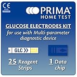 Prima Home Test Multicare-In Glucose Electrodes Strips (Pack of 25)