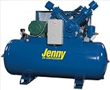 Jenny 2(T25B)-240 Duplex-2 Stage Electric Stationary Tank Mounted Air Compressors 50 HP, 780 RPM