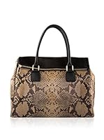 Giulia Monti Bolso asa de mano Ferio (Beige / Negro)