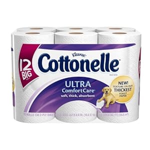 Cottonelle Ultra Comfort Care Toilet Paper, Big Roll (12 Rolls)
