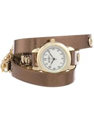 XOXO Womens XO5625  Metallic Brown Band with Chains Accent Double Wrap Watch